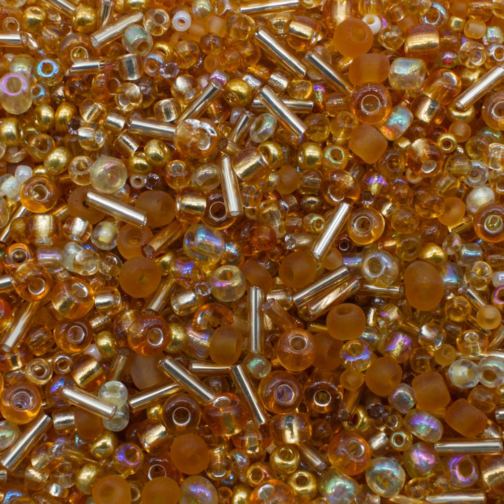 Seed Beads Mixes  Gold 100g