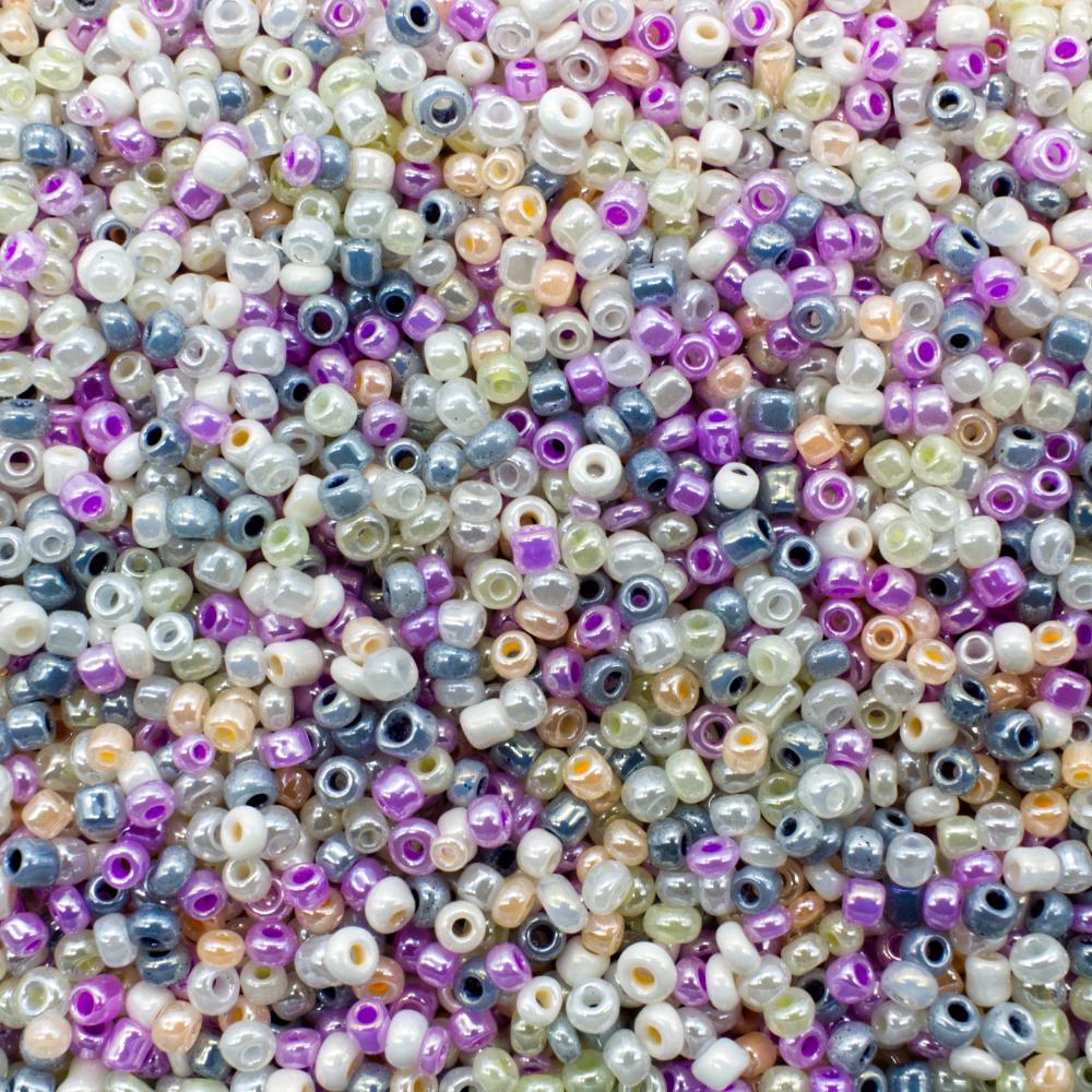 Seed Beads Pearl Shine Mixed - Size 11 100g