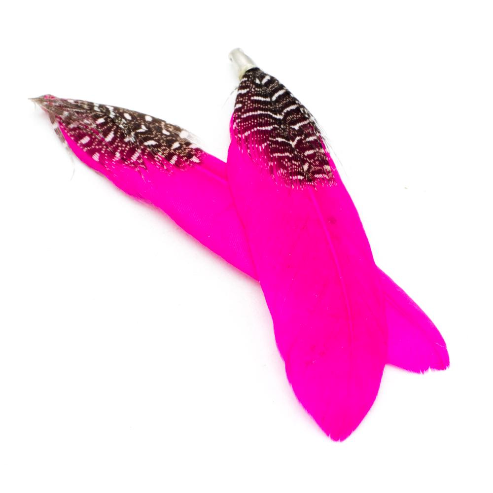 Dyed Feathers - Magenta - 2pc