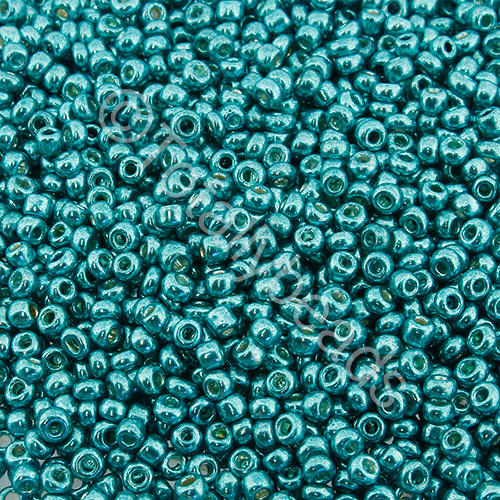 Seed Beads Metallic  Turquoise Green - Size 11 100g