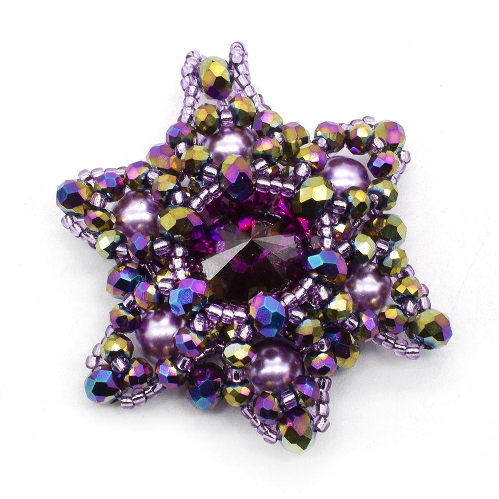 Star Pendant Makes 2 - Lilac