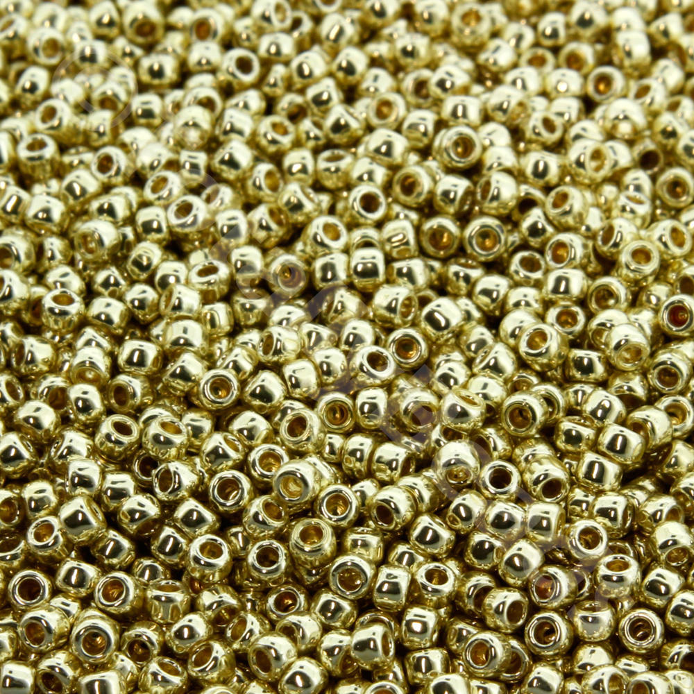 Toho Size 11 Seed Beads 10g - PF Gal. Yellow Gold