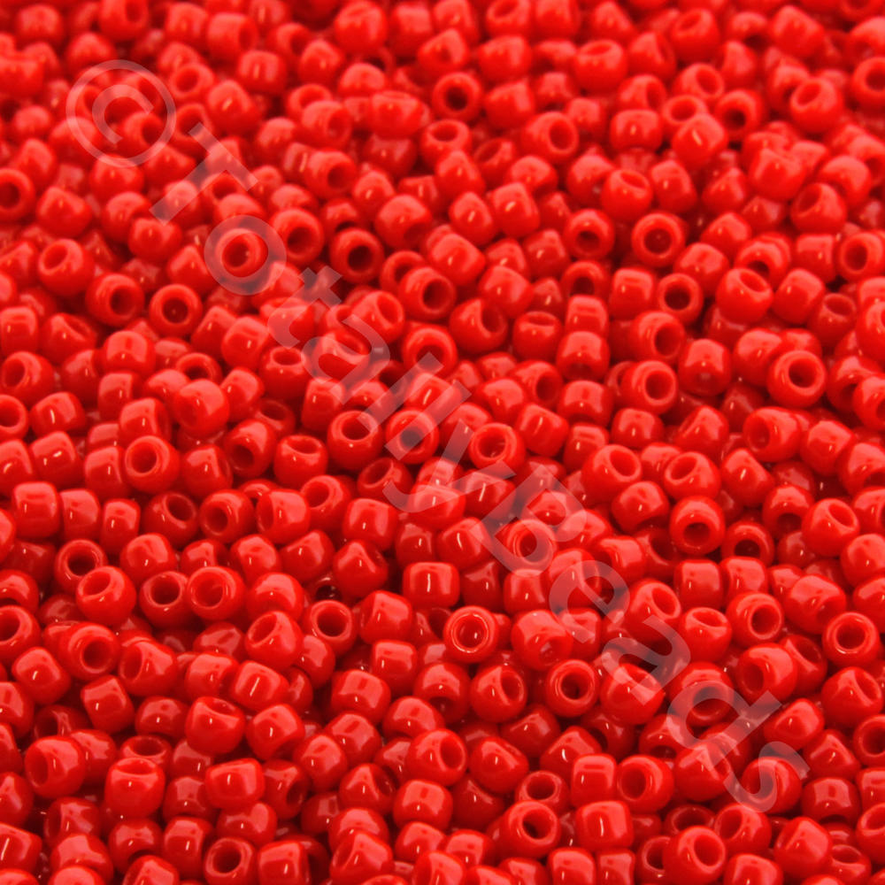 Toho Size 11 Seed Beads 10g - Opaque Cherry