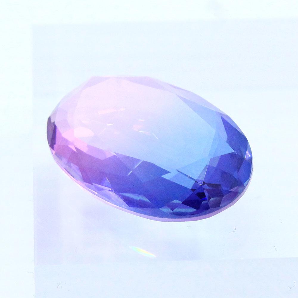 Crystal Oval Cabochons 30x20mm - Pink Blue