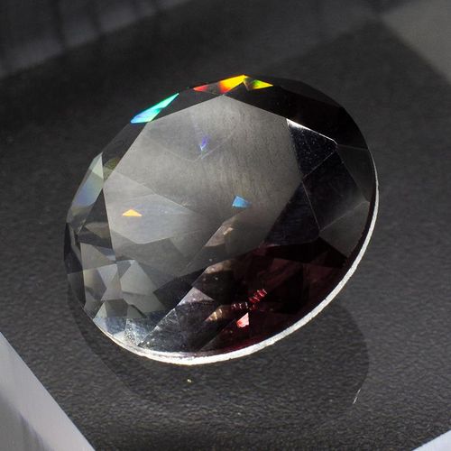 Crystal Round Cabochons 18mm   Crystal Charcoal for jewellery making