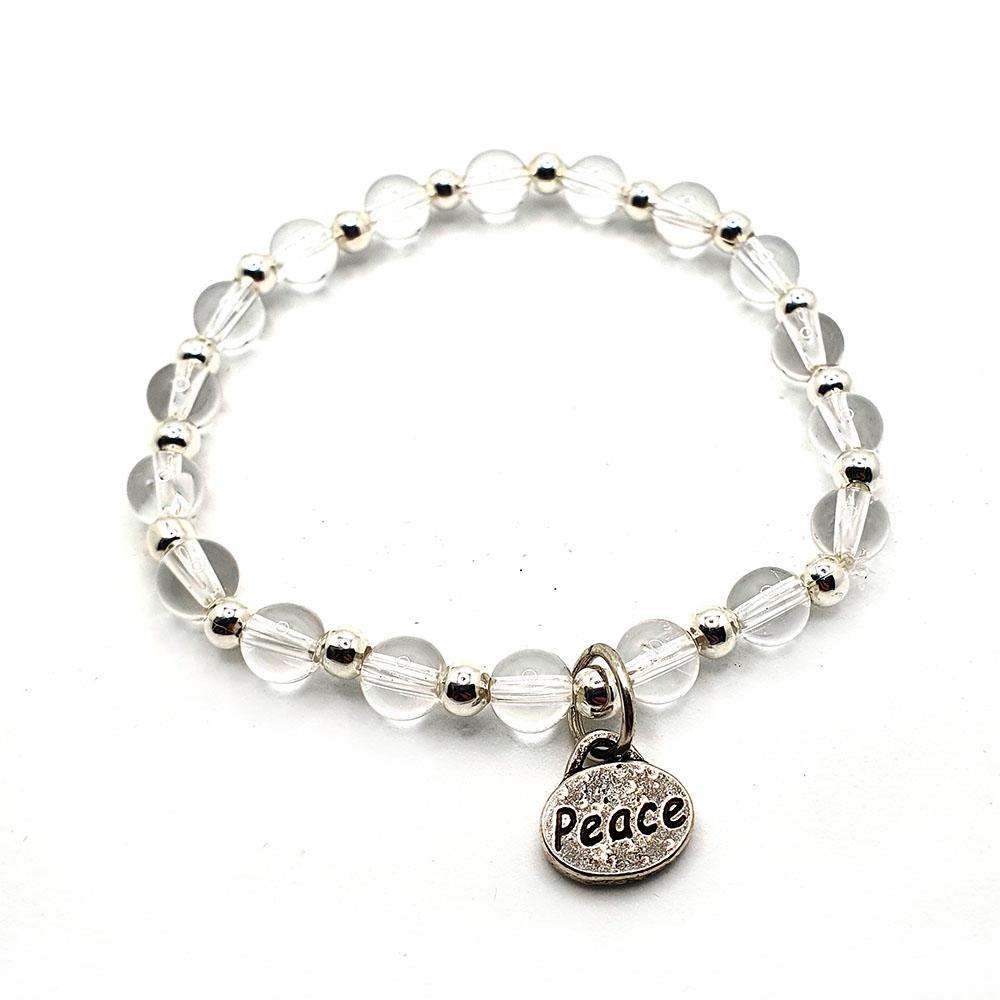 Shop the Faith Bracelet in Clear Quartz