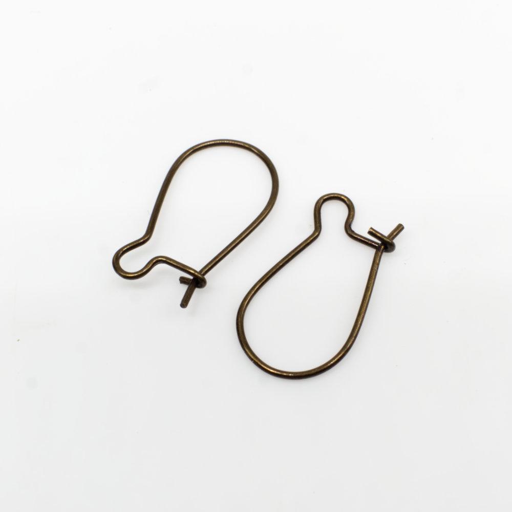 Kidney shaped sale earring wires