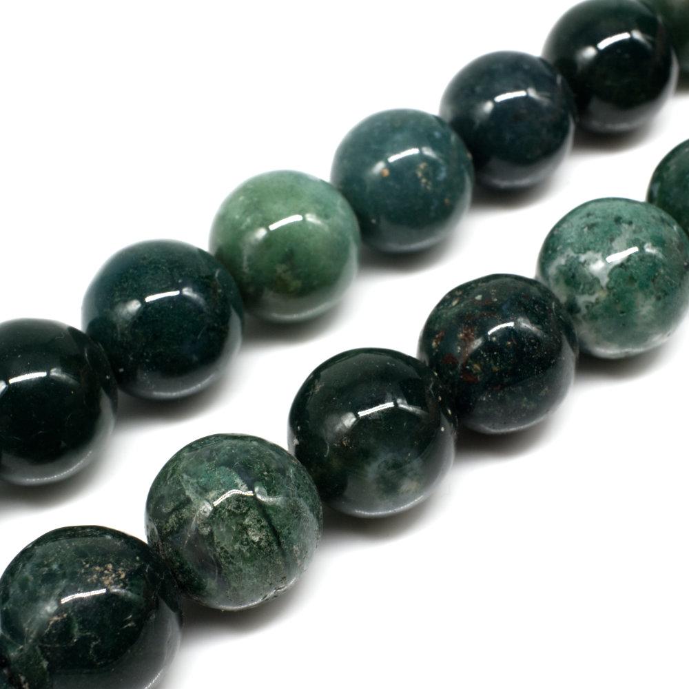 Moss on sale agate beads