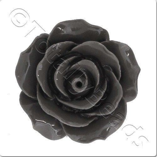 Acrylic Rose 25mm 2 Row - Grey