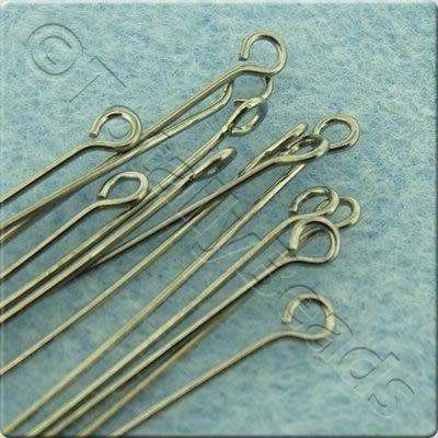 Eye Pins 50mm 75pcs  - Black Plated