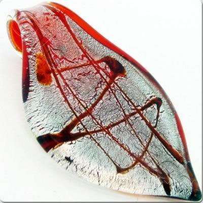 Lampwork Pendant - Drop 60mm - LPR31