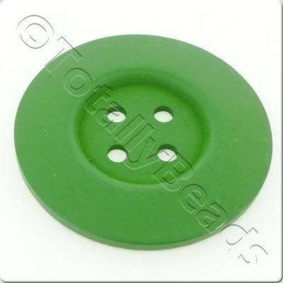 Wooden Button 60mm - Green