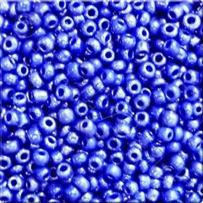 Seed Beads Opaque Luster  Dark Blue - Size 6