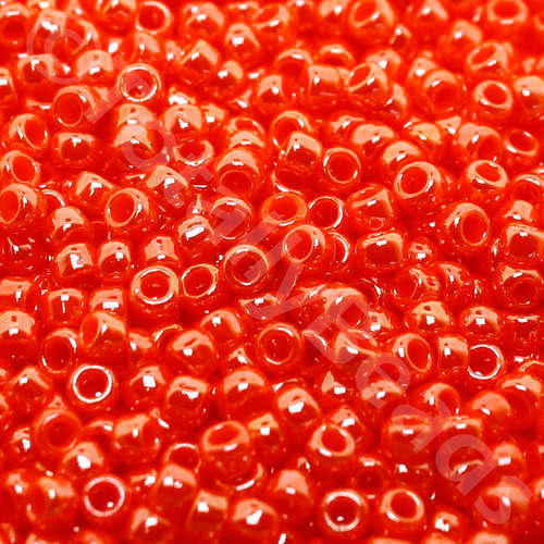 Toho Size 8 Seed Beads 10g - Opaque Luster Pumpkin