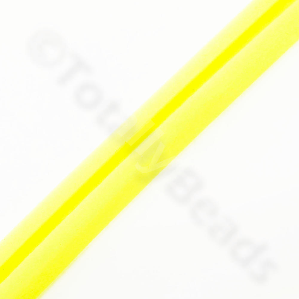 PVC Flat Groove Cord 10mm - Yellow 25cm