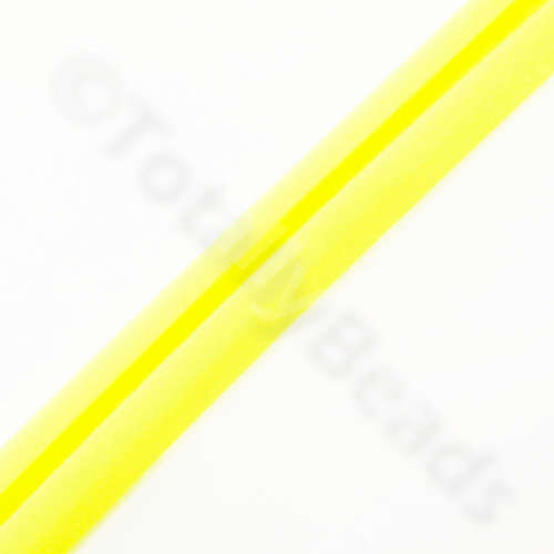 PVC Flat Groove Cord 10mm - Yellow 25cm