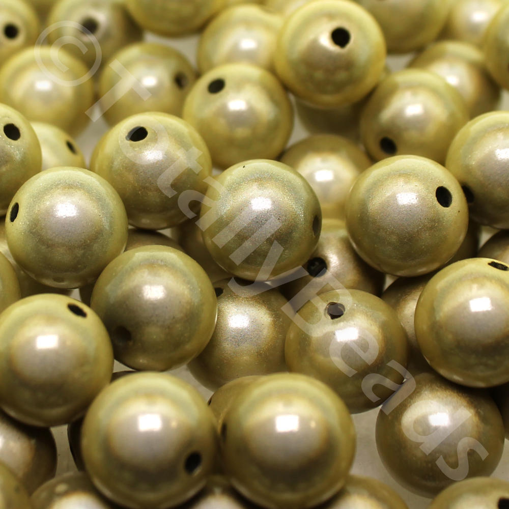 Miracle Beads - 14mm Round Gold 16pcs