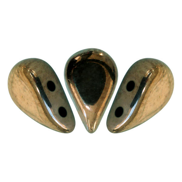 Amos Puca Beads 10g - Dark Gold Bronze