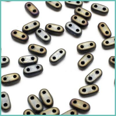 CzechMates Bar 6mm slim two-hole beads
