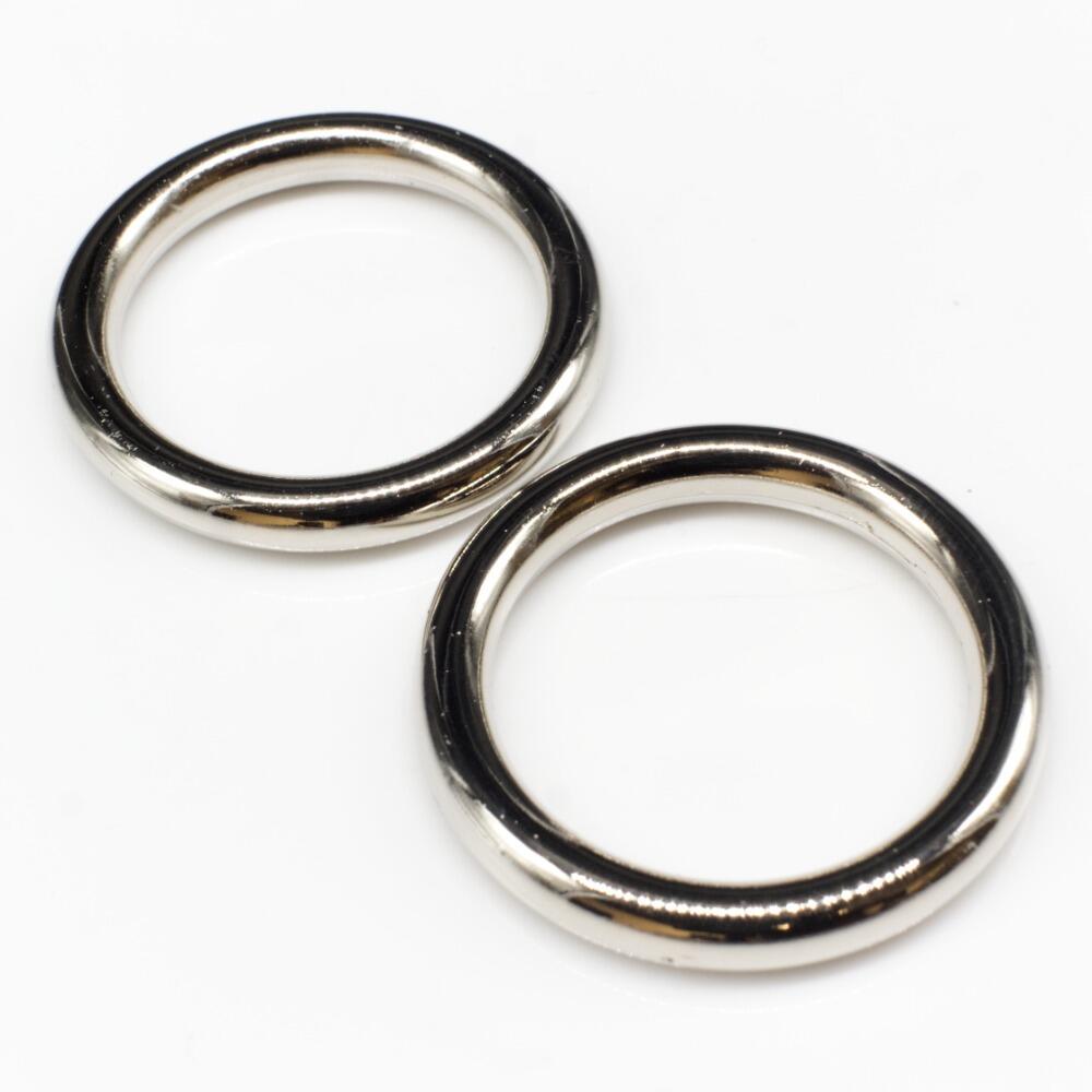 Acrylic Silver Ring 35mm 8pcs for jewellery making
