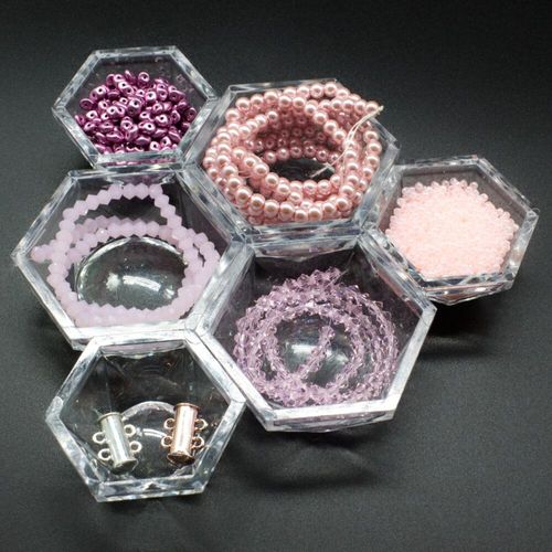 Farrah Fusion Bracelet pink bracelet making kit — DIY set with beads and instructions for creating handmade jewelry