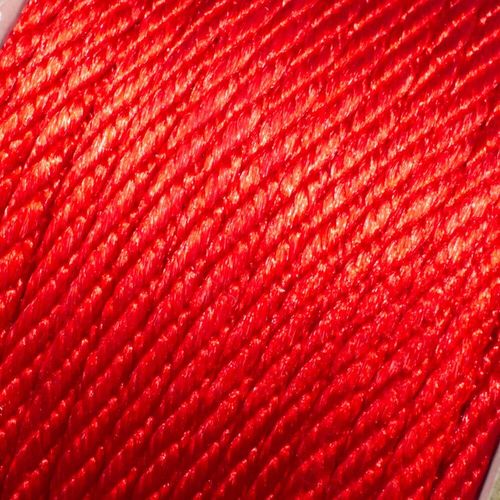 Braided Rattail Cord 3mm 5 metres   Red for jewellery making