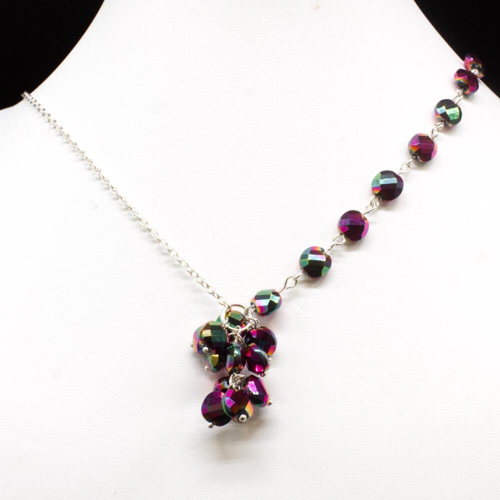 Isabelle Necklace mermaid pink necklace making kit — DIY set with beads and instructions for creating handmade jewelry