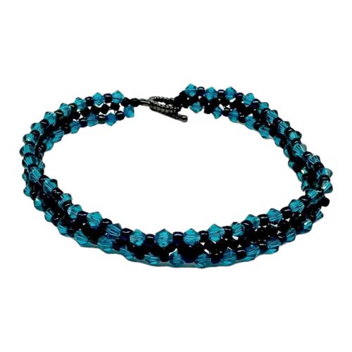Mia Crystal Bracelet Makes 3 purple nebula bracelet making kit — DIY set with beads and instructions for creating handmade jewelry