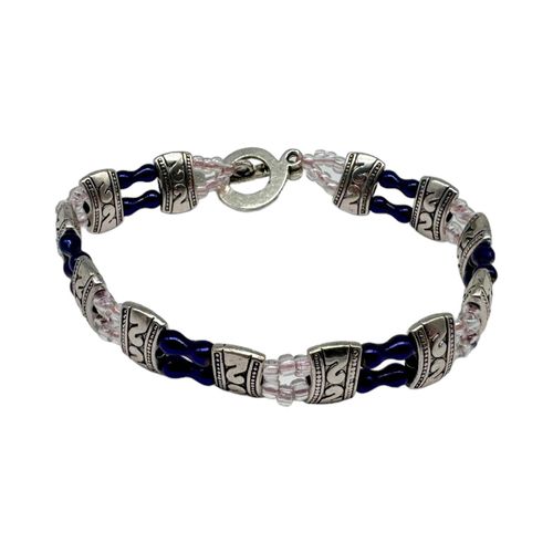 Bree Peanut Bracelets purple iris bracelet making kit — DIY set with beads and instructions for creating handmade jewelry