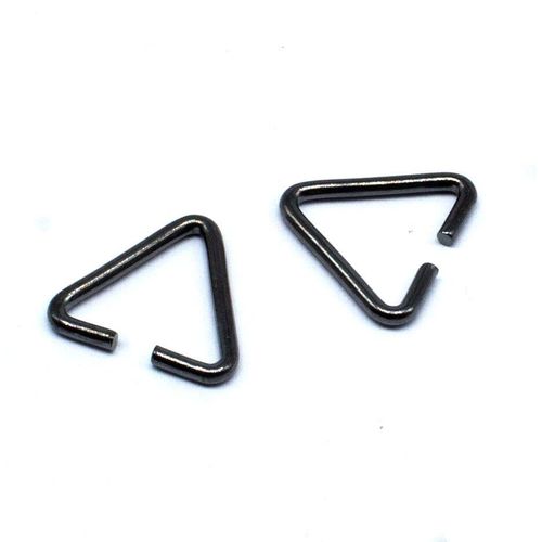 Triangle Wire Bail 15mm   Black Plated for jewellery making