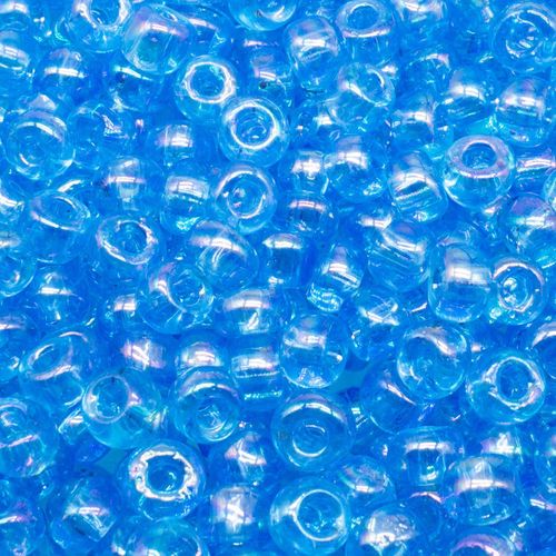 Toho Size 3 Seed Beads 10g   Rainbow Aquamarine 5 x 4mm for jewellery making