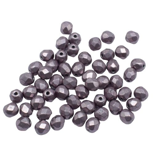 4mm Czech glass fire polished faceted beads suede gold black pearl — pack of 100, high-quality faceted beads perfect for jewelry making a…