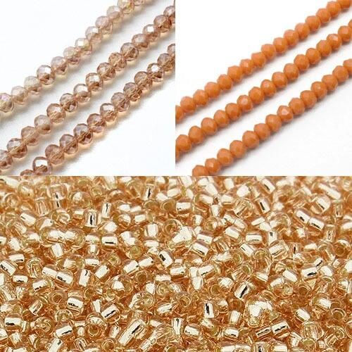 BC 24 WK19 Crystal Flower Bracelet   Rosaline 3x4mm for jewellery making