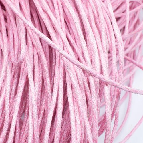 Wax Cotton Cord 1.5mm 4 metres   Pink for jewellery making