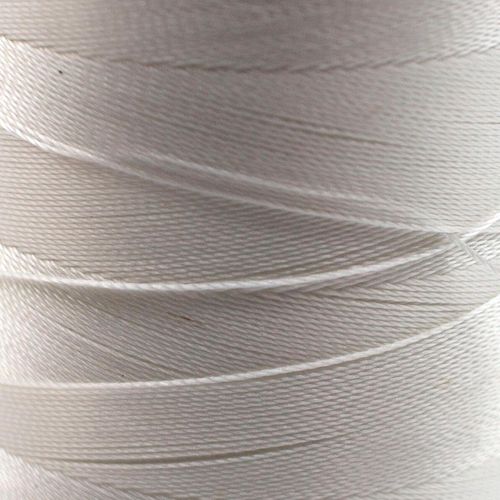 Micro Macrame Cord 3ply 0.1mm 15 metres   White for jewellery making