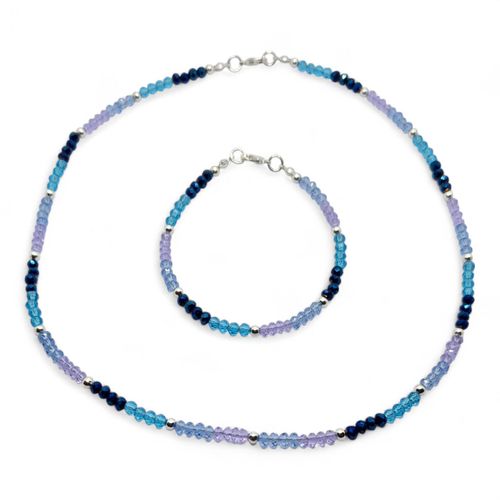 Danniella Crystal Rainbow Jewellery 3 Sets ocean jewelry making kit — DIY set with beads and instructions for creating handmade jewelry