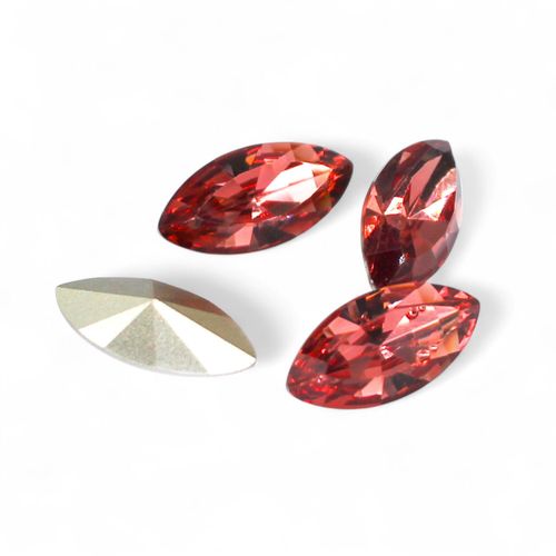 18mm resin Rivoli stone pink — faceted round crystal-style cabochon ideal for jewelry making, settings, and crafts