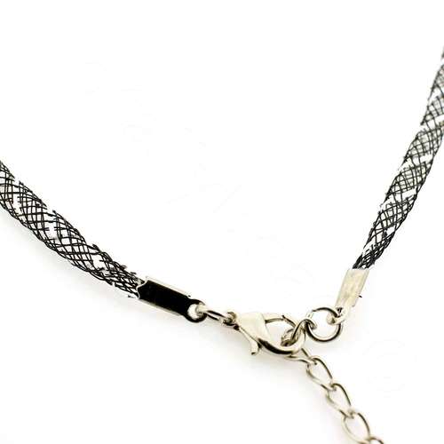 Wondertube Sparkle Mesh Necklace - Black