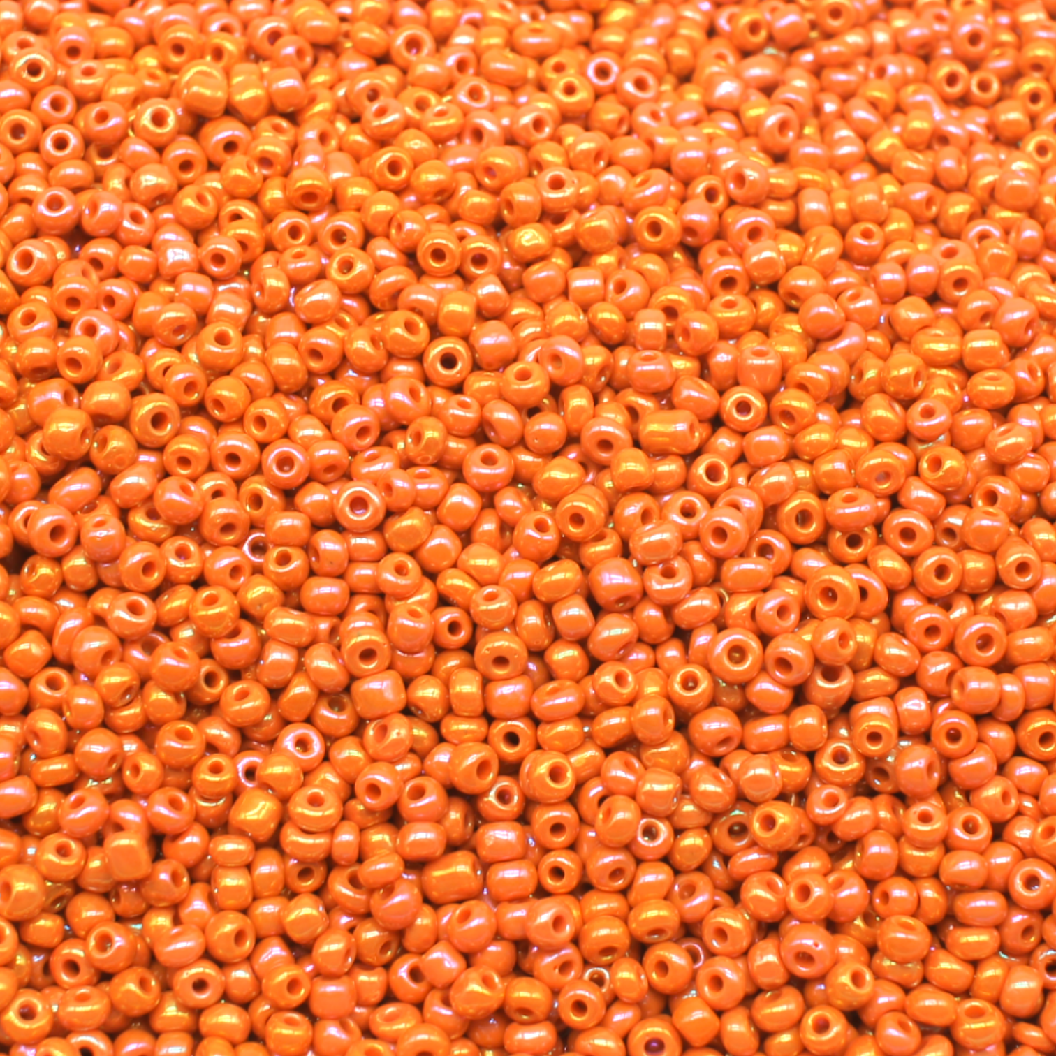 Seed Beads Opaque Rainbow  Orange   Size 8 100g 3mm for jewellery making