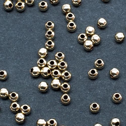 Gold Filled Round Beads 2.5mm   10pcs for jewellery making