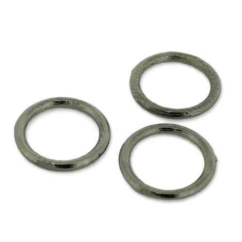 Closed Ring   10mm   Black Plated for jewellery making