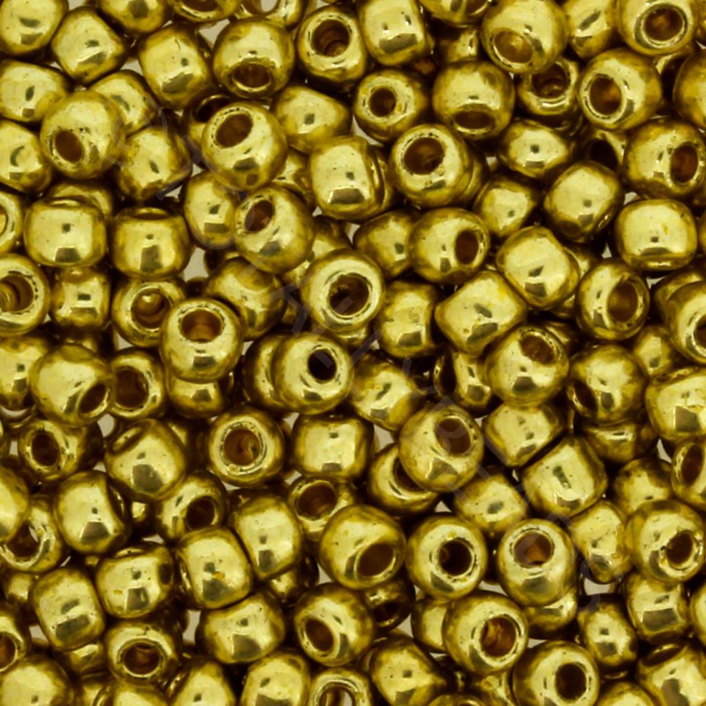 Toho Size 6 Seed Beads 10g - PF Gal Yellow Gold