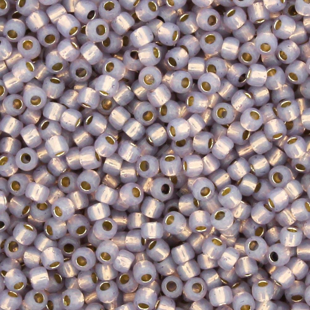 Toho Size 11 Seed Beads 10g - PF Silver Milky Alexandrite