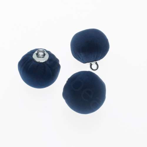 Silk Orb Charms - Dark Blue 2pcs