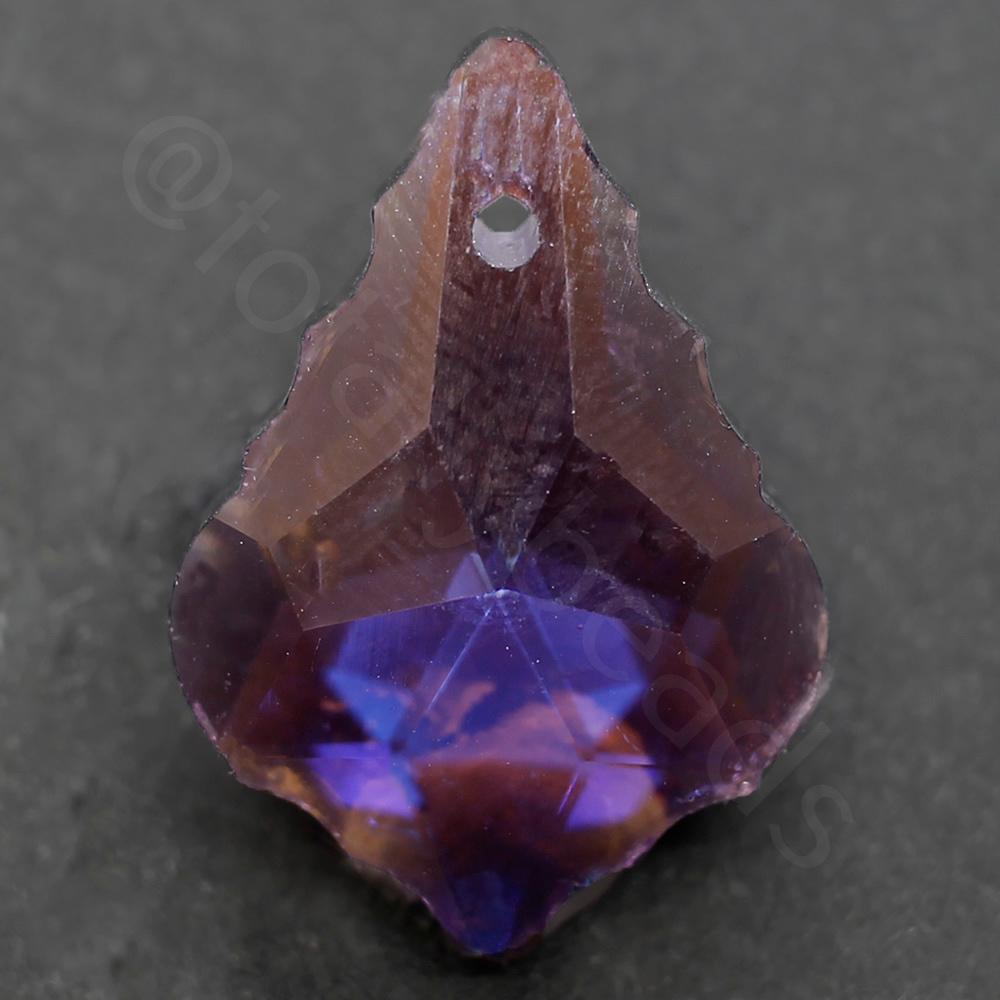 Crystal Baroque Pendant 22mm - Purple