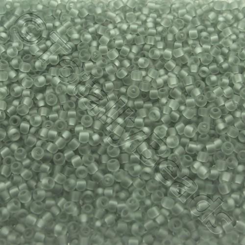 Toho Size 11 Seed Beads 10g - Transparent Frosted Light Grey