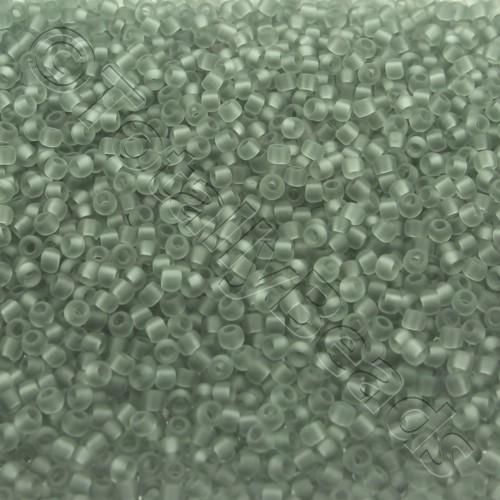 Toho Size 11 Seed Beads 10g - Transparent Frosted Light Grey