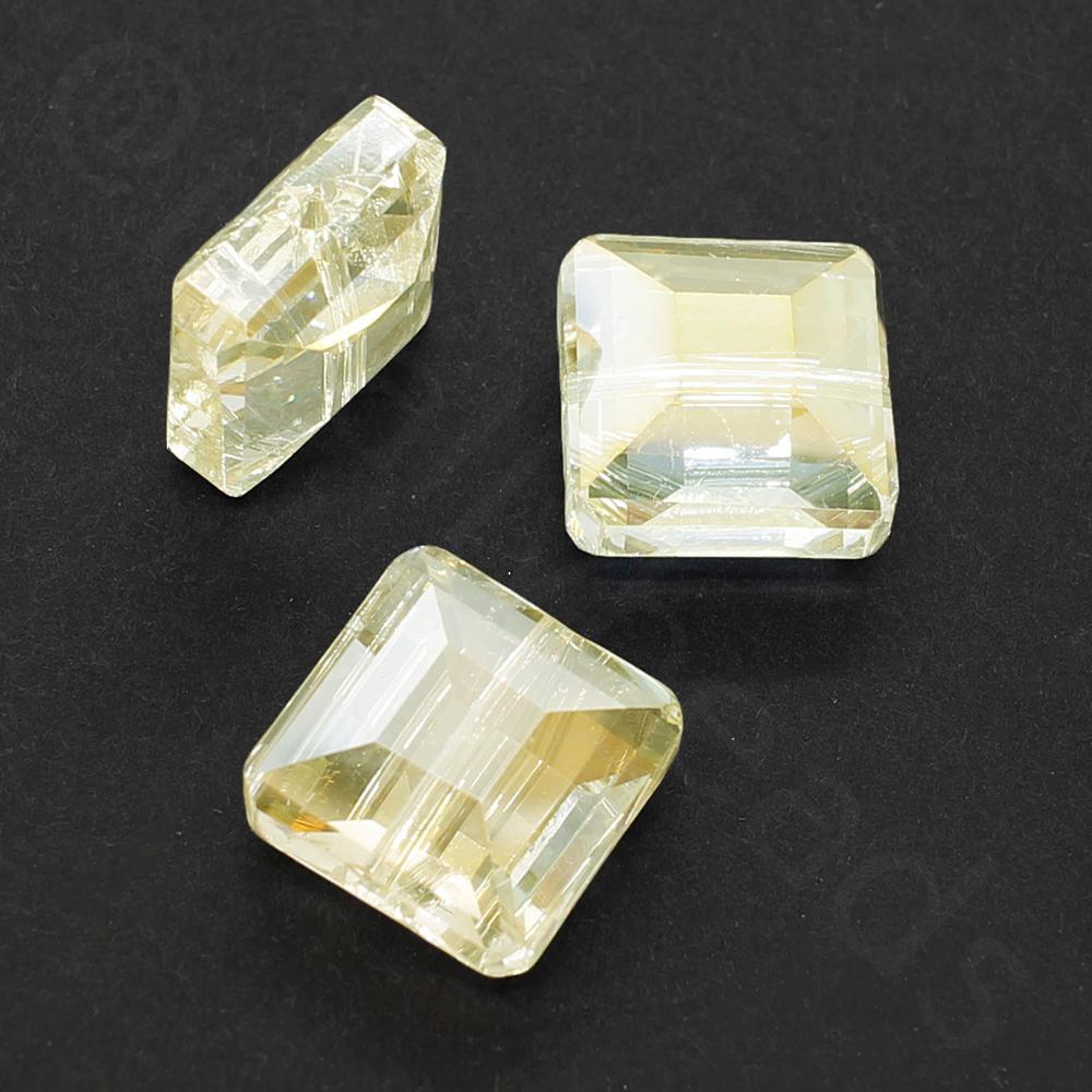 Crystal Square 14mm - Lemon 8pcs