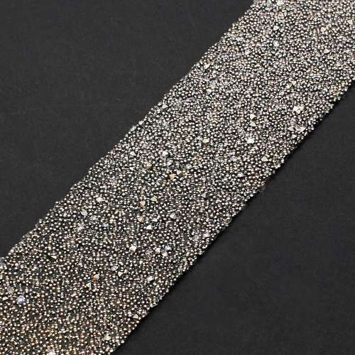 Sparkle Ribbon 28mm - Black Stardust