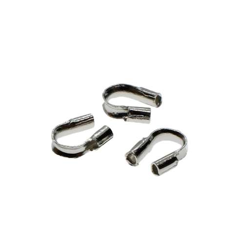 Wire Protector 5mm 50pcs  - Rhodium